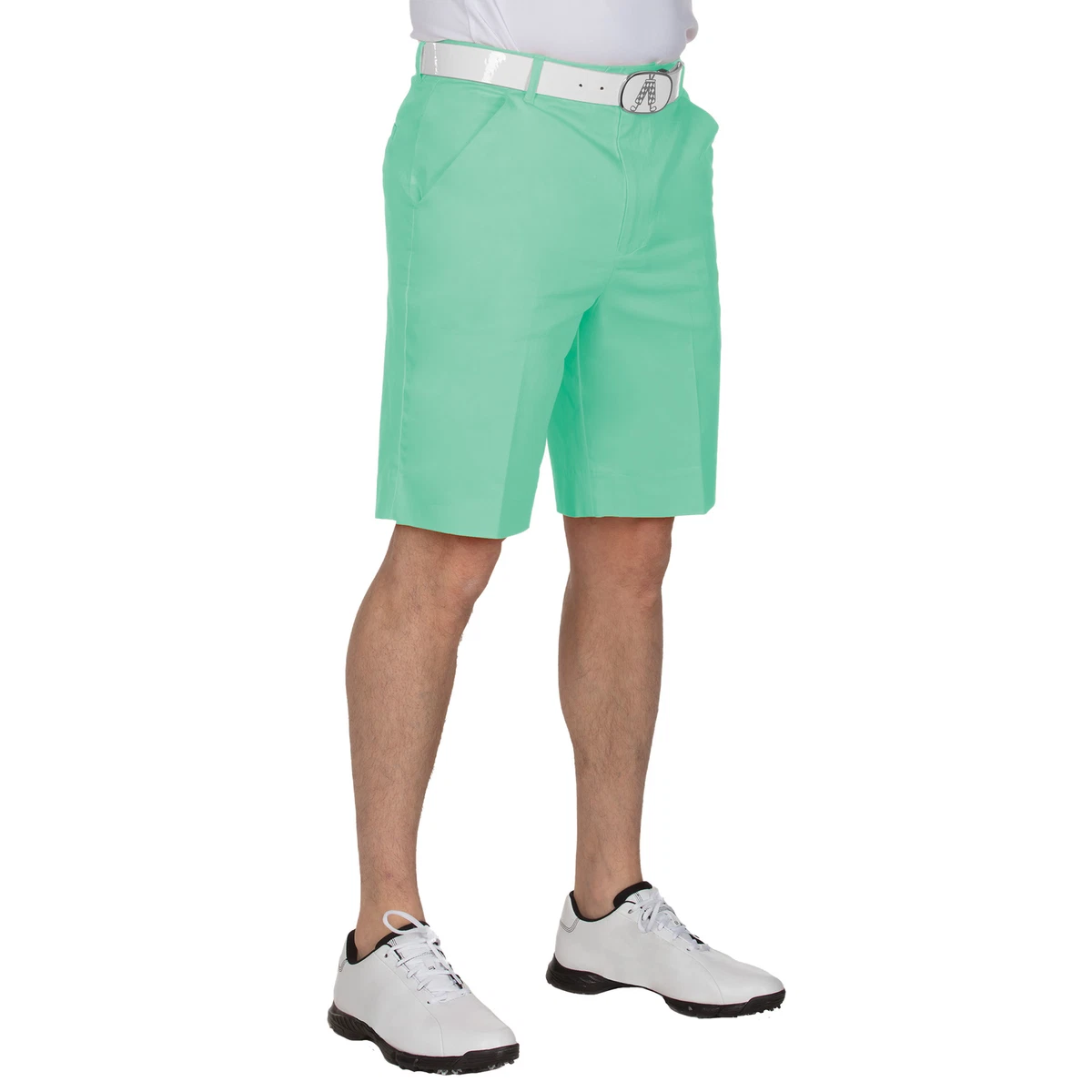 Mint green golf shorts clearance