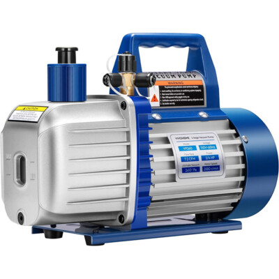 7.2 CFM Vacuum Pump Air Conditioning Pump 2 Stage Rotary Vane HVAC 2 Oil Bottle
