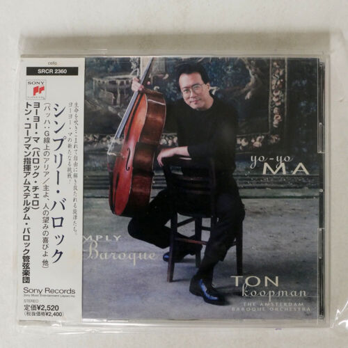 YO-YO MA, TON KOOPMAN SIMPLY BAROQUE SONY CLASSICAL SRCR 2360 JAPAN OBI 1CD - Photo 1/1