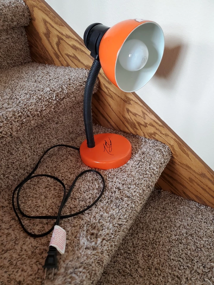 Tony Stewart Home Depot Naranja 14" Mesa de Escritorio Lámpara con Cable Luz NASCAR Carreras Foto 2 de 4