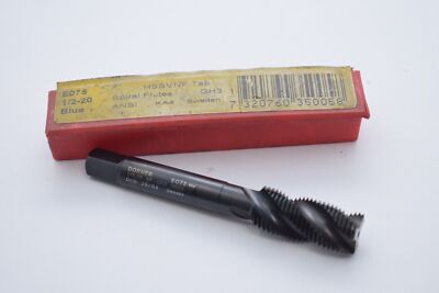 Dormer E075 1/2-20 HSSV Spiral Flute Tap Blue 