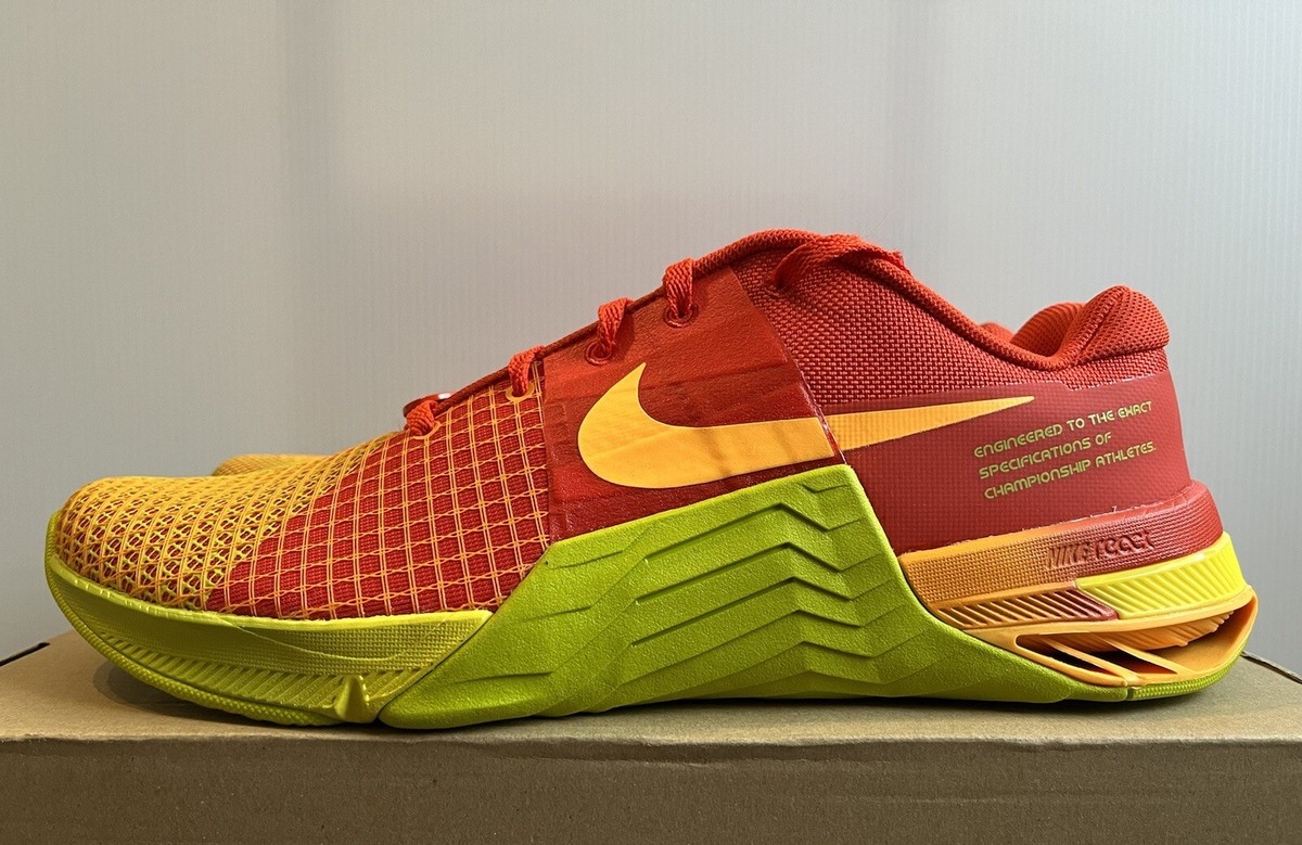 Nike Metcon 8 AMP Red Yellow Orange DV9019-600 Men's Size 10.5 | eBay