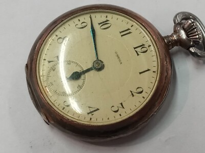 Omega 800 Silver Grand Prix Paris 1900 Pocket Watch (Runs - Read
