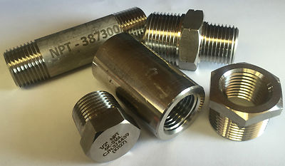 NPT EDELSTAHL 316 ROHRVERSCHRAUBUNGEN 1/8'' - 1'' 3K BEWERTET ****NPT GEWINDE****