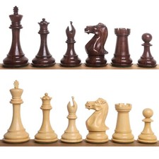 4 Sleek Staunton Luxury Chess Pieces Only Set...
