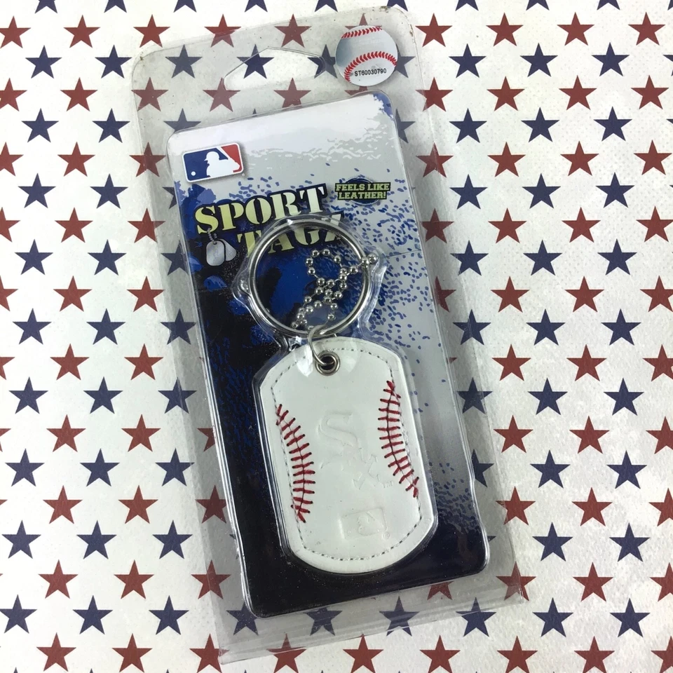 Chicago White Sox MLB Baseball / Fan LOGO Sport Tagz Dog Tag Key Chain Necklace - Image 4 of 4