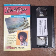 Bob Ross The Joy Of Painting VHS "Seascape w/Lighthouse" Instructional Video