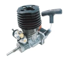 GS Racing R15ST .15 Nitro Engine rear exhaust pull-start