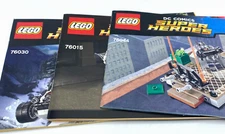 Lego DC Comic INSTRUCTION MANUALS ONLY (Lot Of 3 Manuals)
