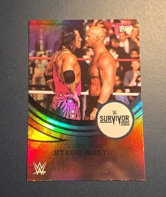 WWE Card Topps Universe 2025 STONE COLD STEVE AUSTIN vs BRET HART Wrestling 295
