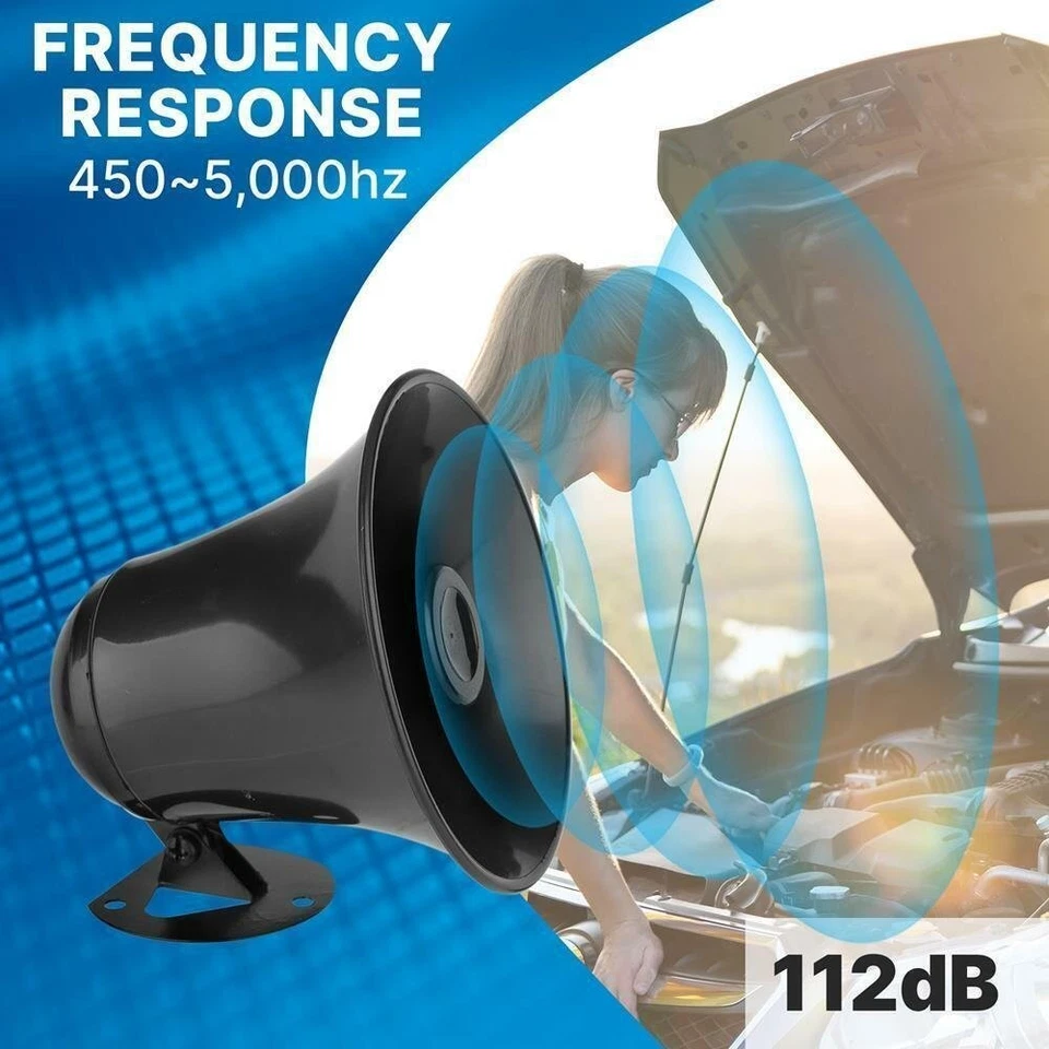 PYRAMID 5in. 8W PA Mono Extension Horn Speaker w/ 10FT 3.5mm Cord & Bracket SP5 - Image 4 of 4