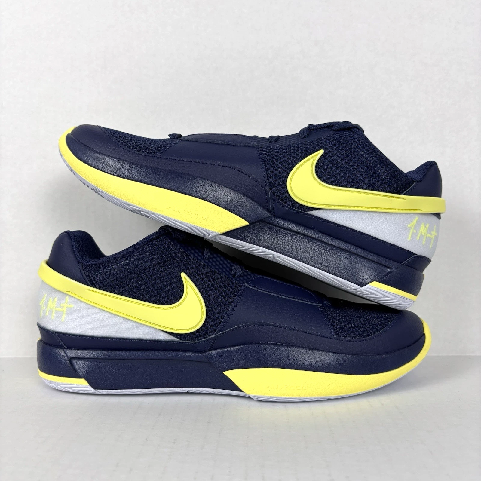 Nike Ja 1 Murray State Midnight Navy Laser Orange Shoes FQ4796-402 Men Size 10.5