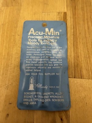Moody Tools Acu-Min 9-Piece Miniature Open-End Wrench Set (Model 58-0143