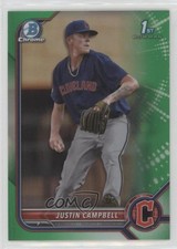 2022 Bowman Draft Chrome Green Refractor 40/99 Justin Campbell #BDC-113 0z8v