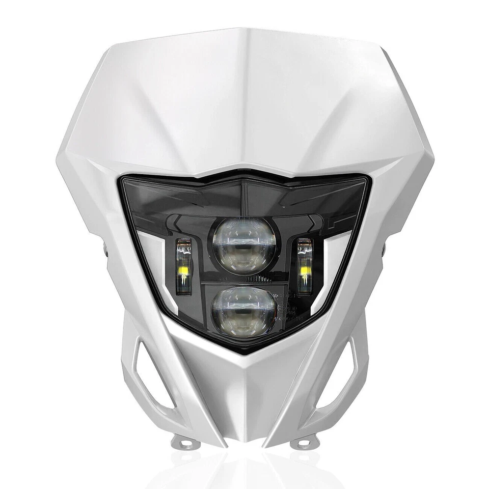 Faro LED con DRL+Carenado Blanco para Yamaha WR450F WR250F WR426F 2013-2023 Foto 2 de 4