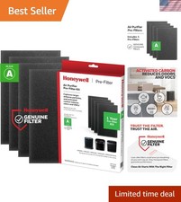 Air Purifier Carbon Pre-Filter Pack - 4 Filters with 0.3 Micron Retention