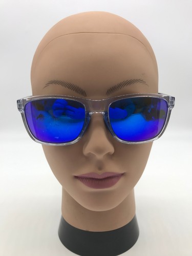 Under Armour UA7002/S Hustle JR Clear/Blue Sunglasses 56-18-135 Blue Mirror Lens