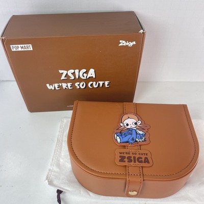 Zsiga Jewelry Box We're So Cute Character Leather Brown Mirror Pop mart New Box