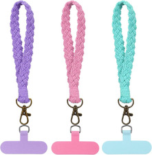 3 Pcs Phone Wrist Strap, CellPhone Lanyard with Tether Tab, Wrist Phone Lanyards