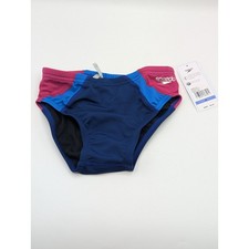 Speedo Boys Youth Size 26 Vibe Collection Brief Swim Suit Magenta Haze NWT
