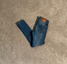Lucky Brand Girls Zoe Skinny Destructed Medium Wash Skinny Jeans Sz 7 22x21