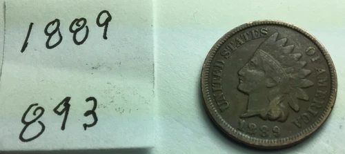 1889  Indian Head Penny; Good condition #893