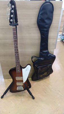 Orville by Gibson) Thunderbird Sunburst Electric Bass Guitar W/Gig