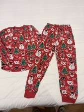 The Children's Place Red Christmas Pajama Set with Festive Print