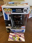 Funko POP DC Heroes 2017 NYCC Fall Convention Exclusive BLACK CHROME BATMAN #144