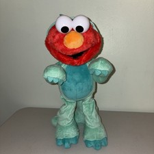 Sesame Street Dino Stomp Elmo 13-Inch Plush Stuffed Animal Sings and Dances