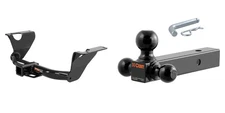 CURT Trailer Hitch 2in Receiver Class 3 w/ Multi-Ball Mount Tow Package - 13158