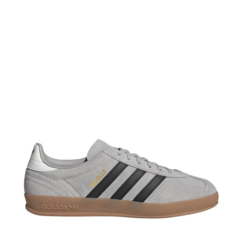 adidas gazelle silver green womens Adidas Gazelle Indoor Grey Suede Sneakers main image 0