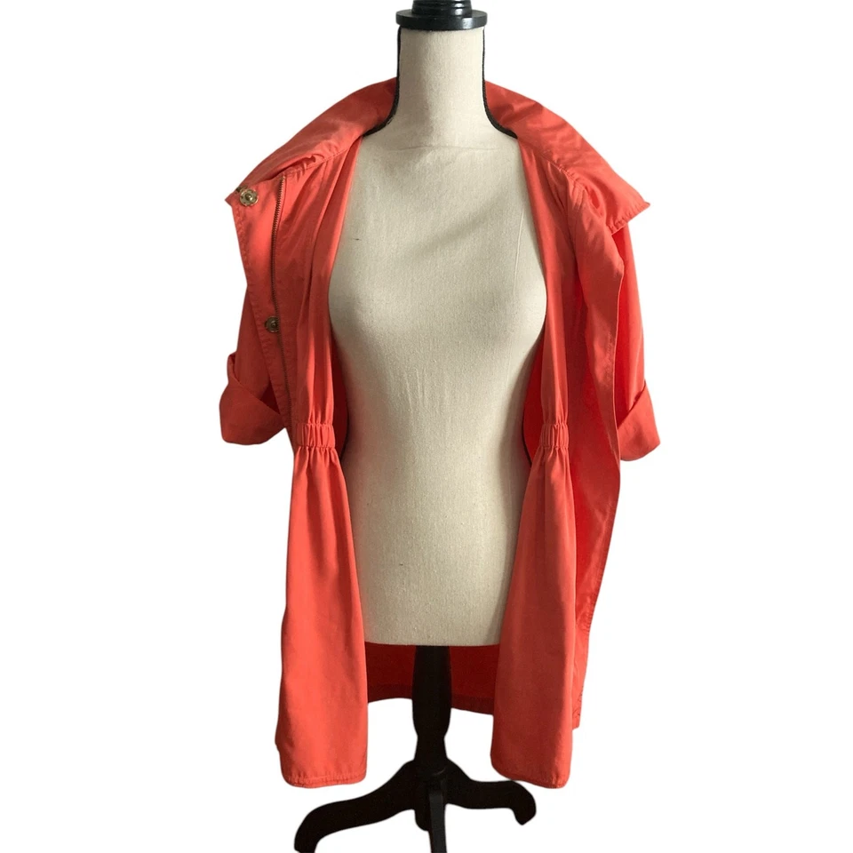 Ali Ro Anthropologie Hooded Lightweight Zipper Tunic Anorak Rain Jacket 4 - Image 3 of 4