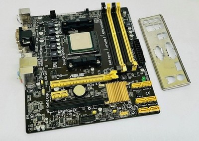 Asus A88XM-A REV. 1.05 Sockel FM2+ DDR3 Mainboard, AMD CPU & I/O Shield