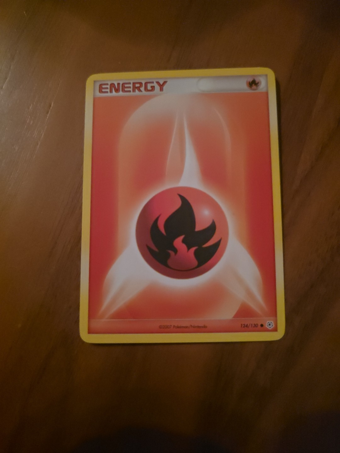 Pokemon Diamond & Pearl 124/130 Common Card - Fire Energy