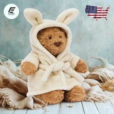 Jellycat Bartholomew Bear Bathrobe plush doll- With Tag Dust Bag USA