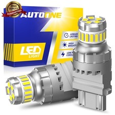 2x 3157 Led Reverse Tail Brake Stop Turn Signal Drl Light Bulb 6500k Super White