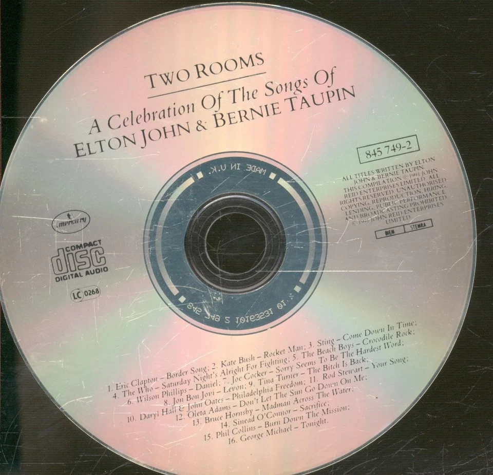 Various Artists Two Rooms CD UK Mercury 1991 compilation. 8457492 - Bild 3 von 3