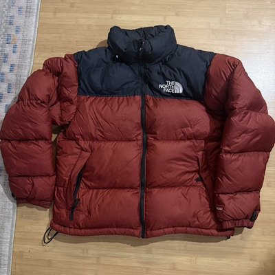 #ad The North Face 1996 Retro Nuptse Jacket Men Medium 700 Fill Goose Down Brick Red $125.00