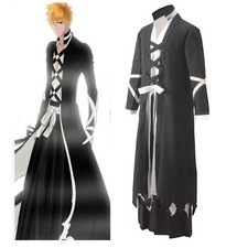 BLEACH JUMP COMICS Kurosaki Ichigo Kimono Cosplay Costume Anime Uniform Show Hot