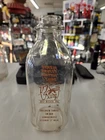 Vintage V.T. Smith Dairy One Quart Clear Glass Milk Bottle. Dubois PA