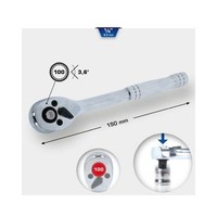 1/4 Zoll Umschaltknarre Mit Metallgriff, 100 Zahn Brilliant Tools BT020995