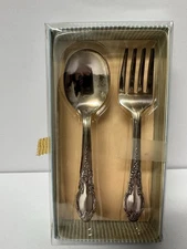 Vintage Baby Fork Spoon Set *Enchantment* Londontown 1881 Rogers/Oneida -