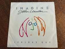 John Lennon 'Jealous Guy/Give Peace' 1988 US 7" Vinyl 45 w/Picture Sleeve  VG/VG