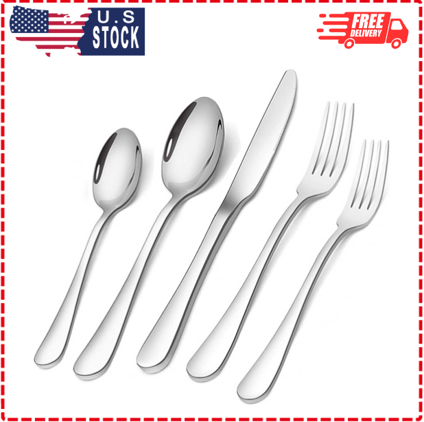 Briout 20-Piece Stainless Steel Flatware Set Service for 4