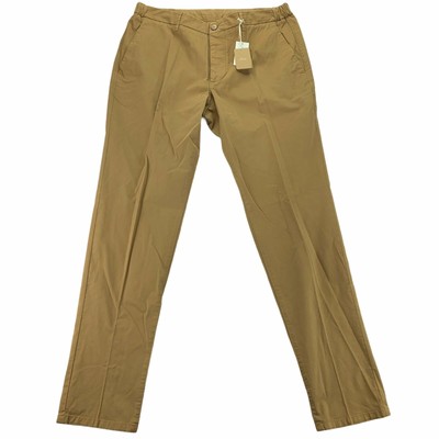 Altea Mens Milano Drawstring Flat Front Casual Chino Pants Cammello Khaki XL