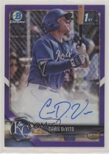 2018 Bowman Chrome Prospect Purple Refractor /250 Chris DeVito #CPA-CD Auto 0q65