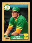 1987 Topps #620 Jose Canseco GOLD ROOKIE CUP