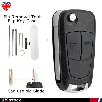 2 Button Remote Key Fob Case For Vauxhall Opel Astra H Corsa C Zafira B Combo