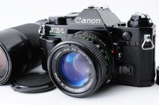2Lens Exc 5 Canon AE-1 Program SLR 35mm Film Camera NEW FD 50mm 70-150mm JAPAN